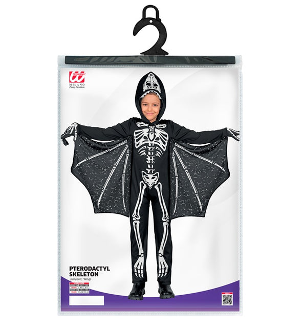 Halloween Kostüm Schwarz Weiß Kind Fledermaus
