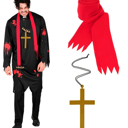Halloween Kostüm Männer Zombie Priester