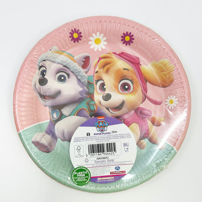 Paw Patrol Skye und Everest Fsc Pappteller Nächste Generation Groß 23Cm 8St