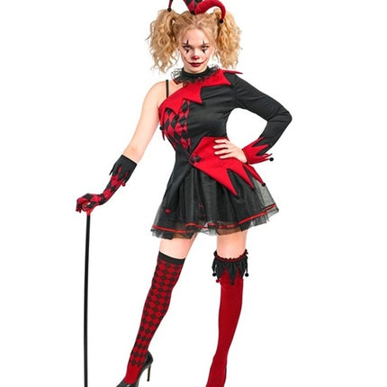 Halloween-Kleid für Damen: Narr