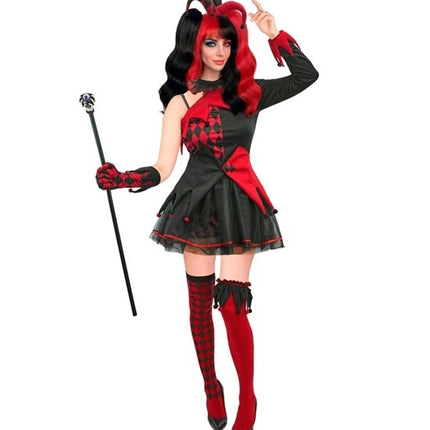 Halloween-Kleid für Damen: Narr