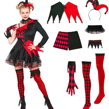 Halloween-Kleid für Damen: Narr