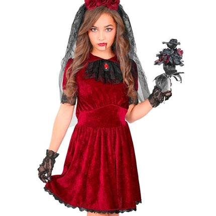 Halloween-Kostüm für Kinder: Gothic-Vampirbraut