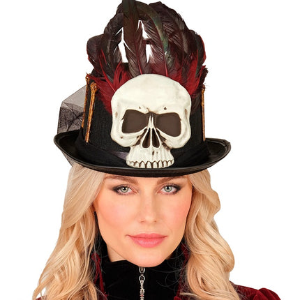 Halloween Hut Hoch Voodoo Und Knochen