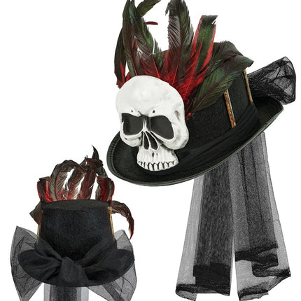 Halloween Hut Hoch Voodoo Und Knochen