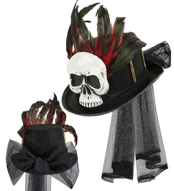 Halloween Hut Hoch Voodoo Und Knochen