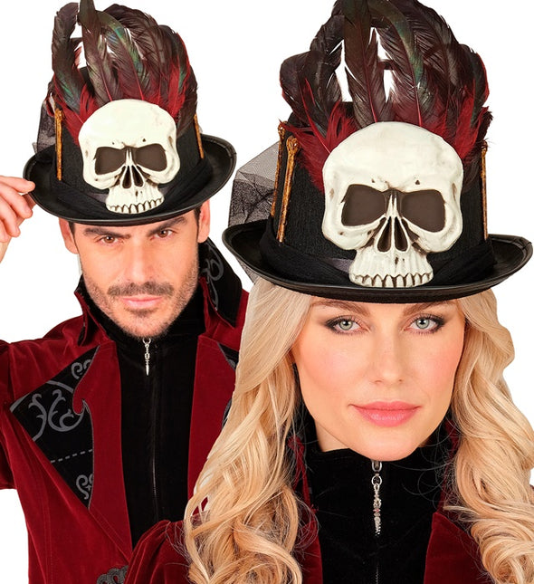 Halloween Hut Hoch Voodoo Und Knochen