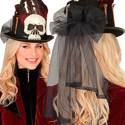 Halloween Hut Hoch Voodoo Und Knochen