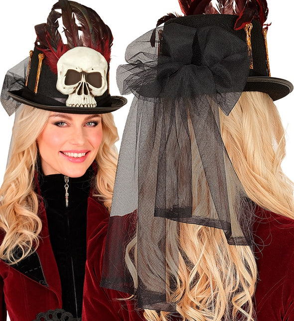 Halloween Hut Hoch Voodoo Und Knochen