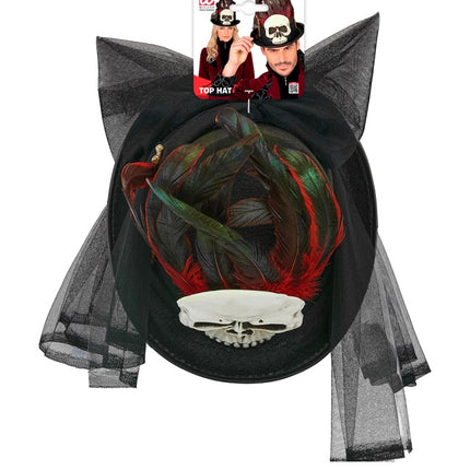 Halloween Hut Hoch Voodoo Und Knochen