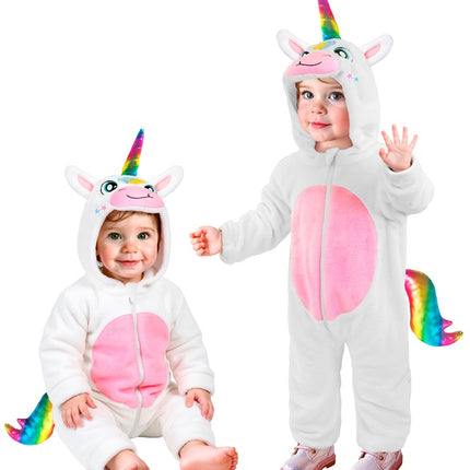 Unicorn-Anzug für Kinder aus Samt