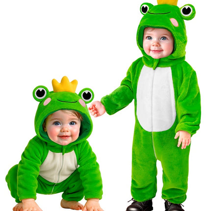 Frosch-Strampler, grün, für Kinder