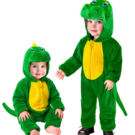Dinosaurier-Strampler für Kinder aus Samt