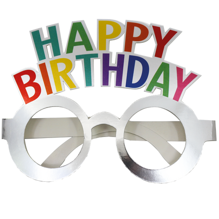 Happy Birthday Gläser Bunt 4St