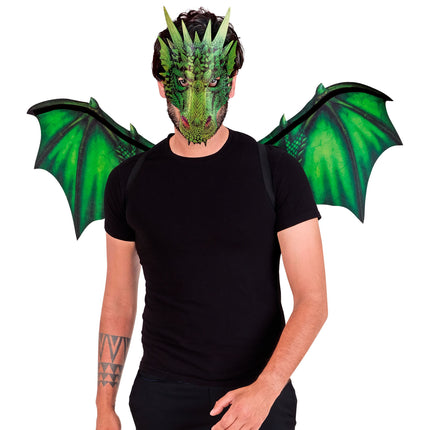 Drachen-Kostüm-Set, grün