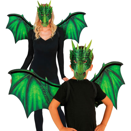 Drachen-Kostüm-Set, grün