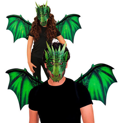 Drachen-Kostüm-Set, grün