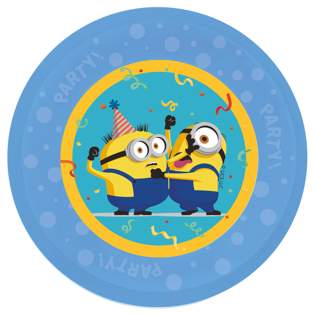 Minions Teller Plastik 21cm 4Stk