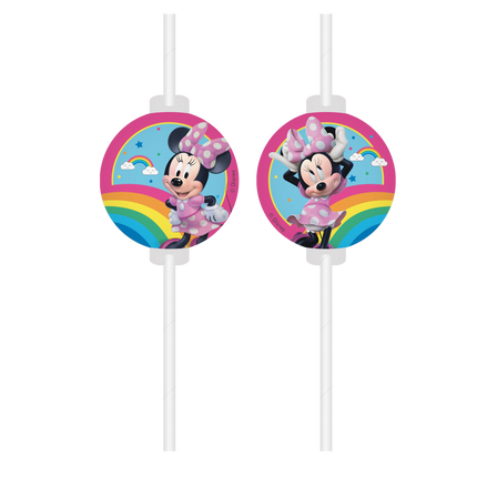Minnie Maus Strohhalme 4 Stk