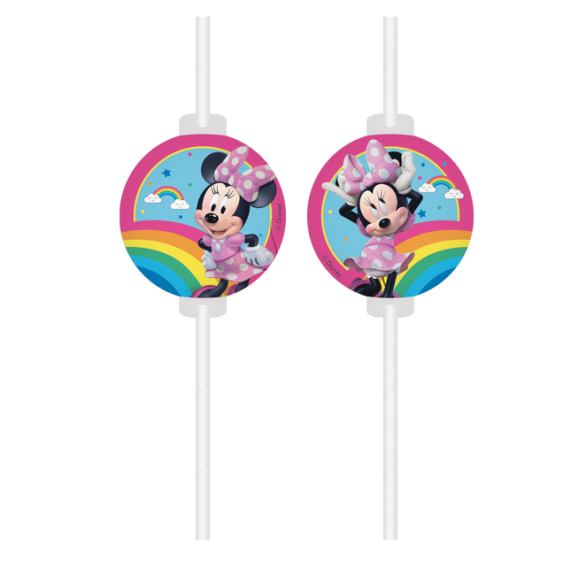 Minnie Maus Strohhalme 4 Stk