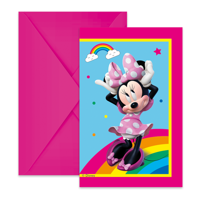 Minnie Maus Einladungen 6Stück