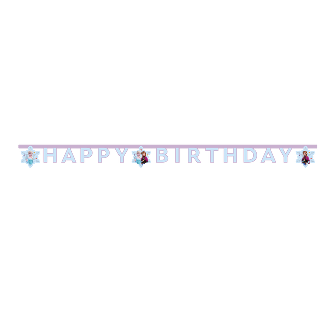 Gefrorene Buchstabengirlande Happy Birthday 2m