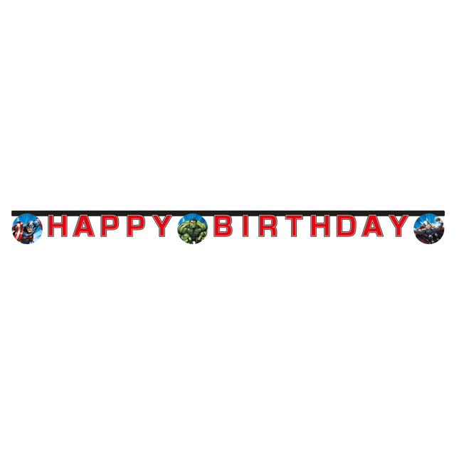 Avengers Briefschlinge Happy Birthday 1,8m