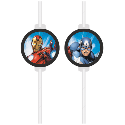 Avengers Strohhalme 6 Stk