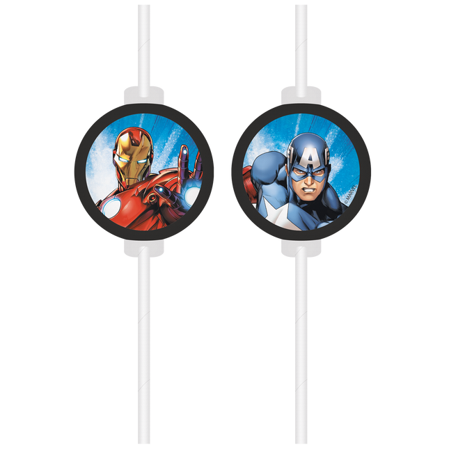 Avengers Strohhalme 6 Stk