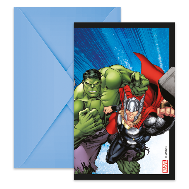 Avengers Einladungen 6 Stk