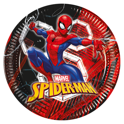 Spiderman Teller Netz 23cm 8Stück