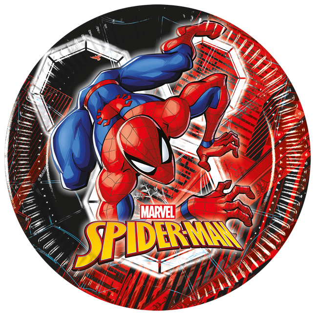 Spiderman Teller 20cm 8Stück