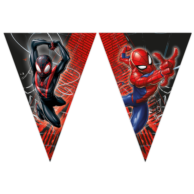 Spiderman Girlande Welt der Netze 2,3m