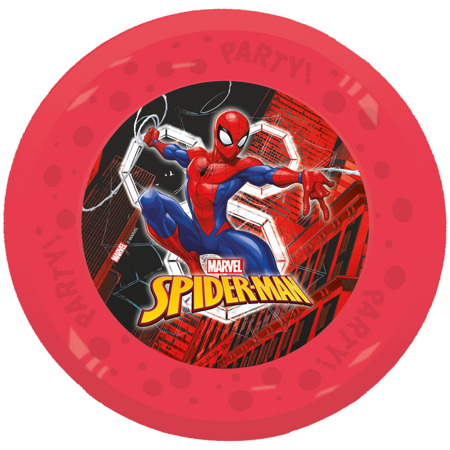 Spiderman Teller 21cm 4Stück