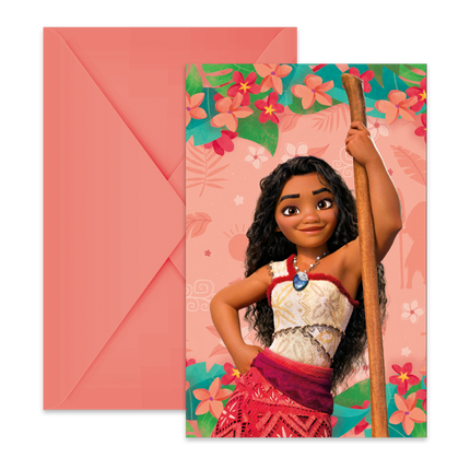 Moana Einladungen 6 Stk