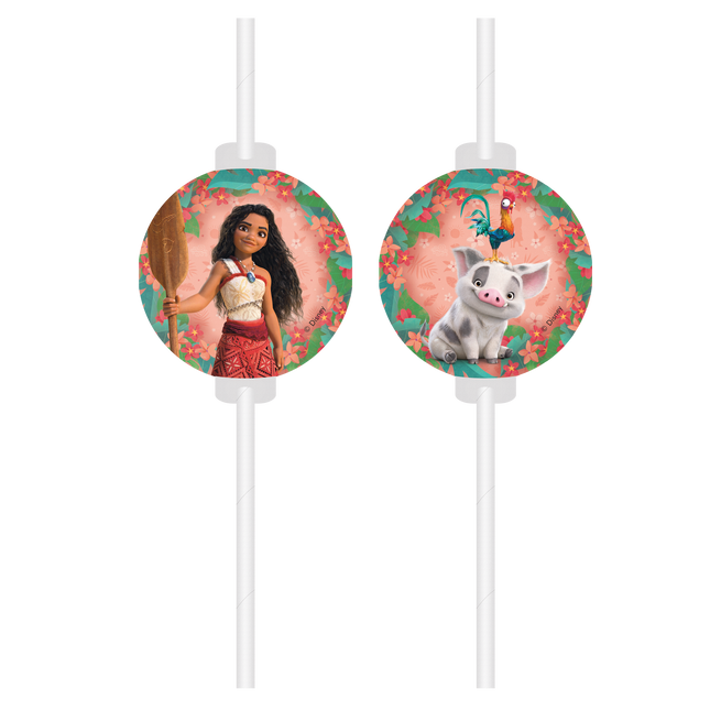 Moana Ii Sailing Spirit Fsc Medallion Papier Trinkhalme 4St