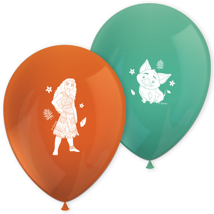 Moana Ii Sailing Spirit Bedruckte Latex Ballons 8St