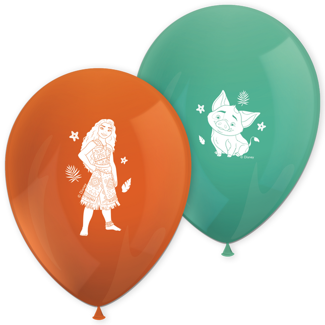 Moana Ii Sailing Spirit Bedruckte Latex Ballons 8St