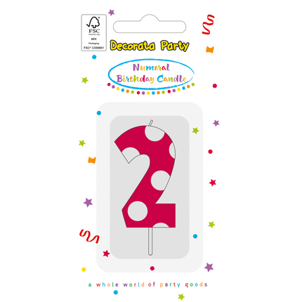 2 Jahre Kerze Rosa