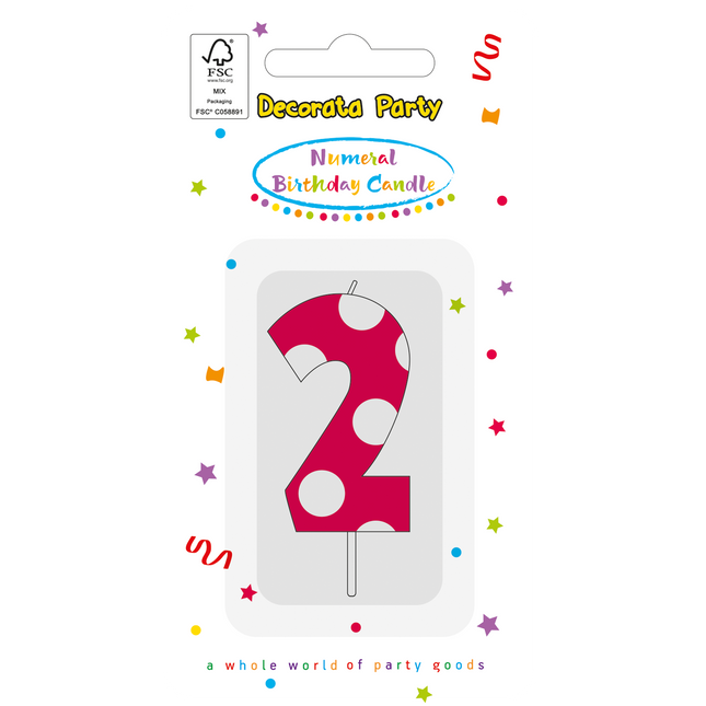 2 Jahre Kerze Rosa