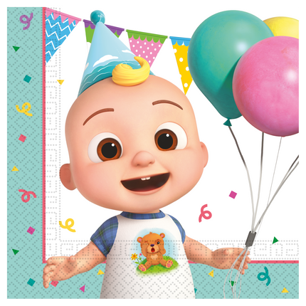 Cocomelon Servietten Farbig 2 Lagen 33cm 20Stk