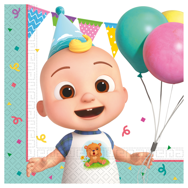 Cocomelon Servietten Farbig 2 Lagen 33cm 20Stk