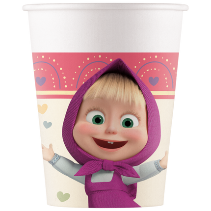 Mascha und der Bär Tassen 200ml 8Stück