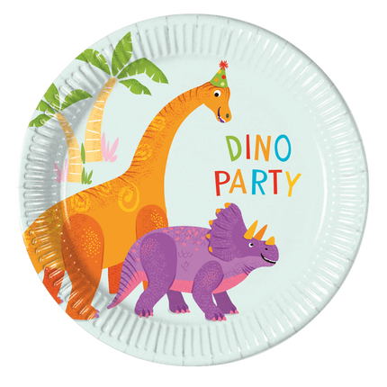 Dino Teller Dino Party 20cm 8St