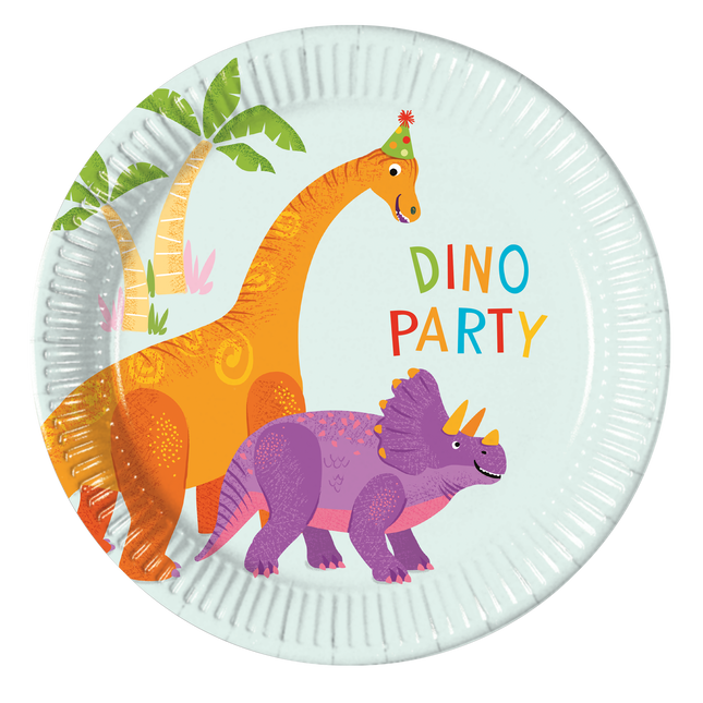 Dino Teller Dino Party 20cm 8St