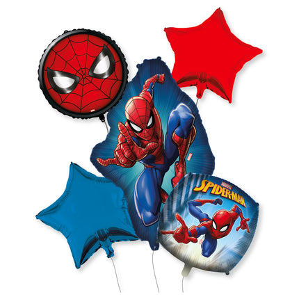 Spiderman Helium Ballons Set Leer 6Stk