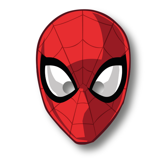 Spiderman Maske Welt der Netze 6 Stk
