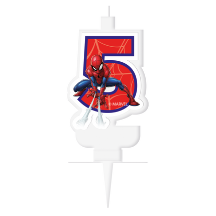 5 Jahre Kerze Spiderman