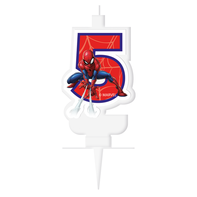 5 Jahre Kerze Spiderman