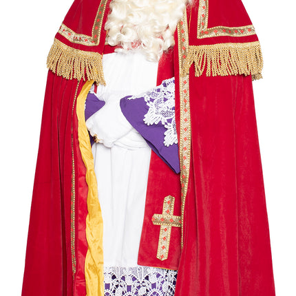 Sinterklaas Anzug komplett Samt 4 Stück